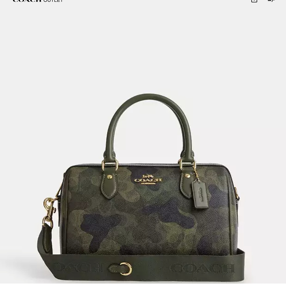 Coach Green Camouflage Women's Bag